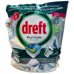 Dreft Platinum All in One Original Kapsułki do zmywarki 34szt