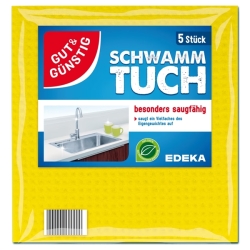 Gut&Günstig Schwammtuch Ścierka gąbczasta gruba 5szt
