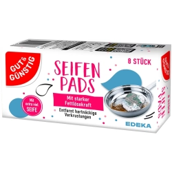 Gut & Günstig Seifenpads Nasączone gąbki do szorowania 8szt