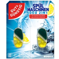 Gut&Günstig Spülmaschinen Deo 2in1 2x4ml Odświeżacz do zmywarki 2szt x 60 zmywań
