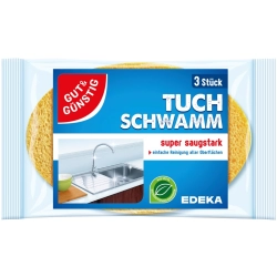 Gut&Günstig Tuch-Schwamm Gąbka do naczyń 3szt