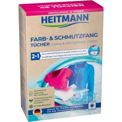 Heitmann Farb & Schmutz Fangtücher Chusteczki wyłapujące kolory 45szt