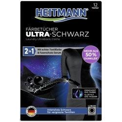 Heitmann Wäsche-Szchwarz Tücher Chusteczki do czarnego 12szt