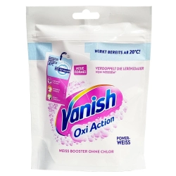 Vanish Oxi Action Odplamiacz do białego w proszku z miarką 250g