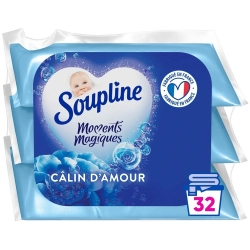 Soupline Calin d'Amour Skoncentrowany uzupełniacz płynu do płukania 32 prania 3x200ml