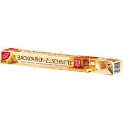 Gut & Günstig Backpapier-Zuschnitte 30szt Papier do pieczenia w arkuszach