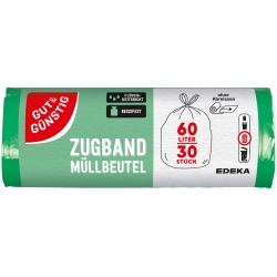 Gut & Günstig Müllbeutel 60L / 30szt Worki na śmieci z wiązaniem