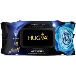 Hugva Wet Wipes Midnight Nawilżane chusteczki do dłoni i twarzy perfumowane 120szt