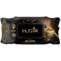 Hugva Wet Wipes Oud Nawilżane chusteczki do dłoni i twarzy perfumowane 120szt
