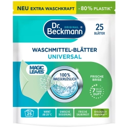 Dr Beckmann Magic Leaves Waschmittel-Blätter Universal Listki piorące 25szt