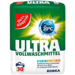Gut&Günstig Ultra Volwaschmittel Proszek 30 prań 2,025kg Uniwersalny