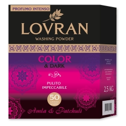 Lovran Powder Color & Dark Amla & Patchouli 2,5kg 50 prań Proszek do kolorów i ciemnego