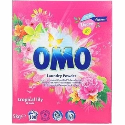 Omo Proszek Tropical Lily & Rose 100 prań 5kg Uniwersalny